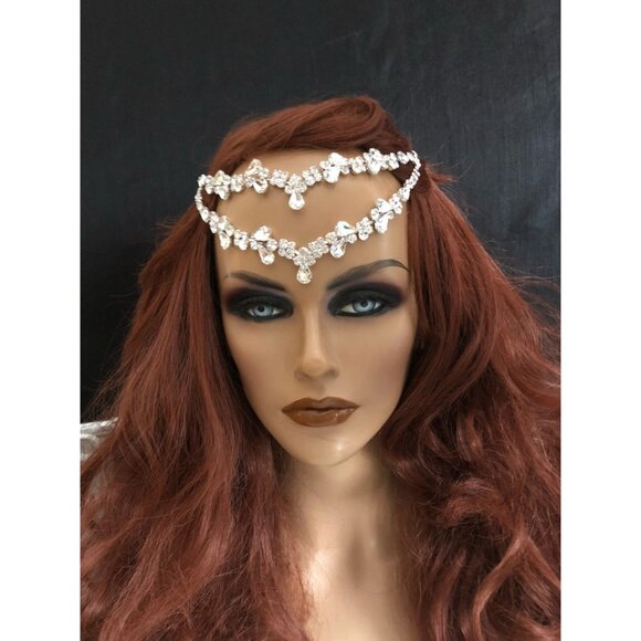 Wedding Bridal Hair Chain Headpiece Forehead Headband Wedding Hair Jewelry main image 6